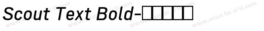 Scout Text Bold字体转换